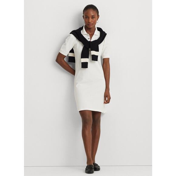 Ralph Lauren Collared Shift Dress Size M. Sporty and Stylish 100% cotton NWT. - Picture 1 of 16